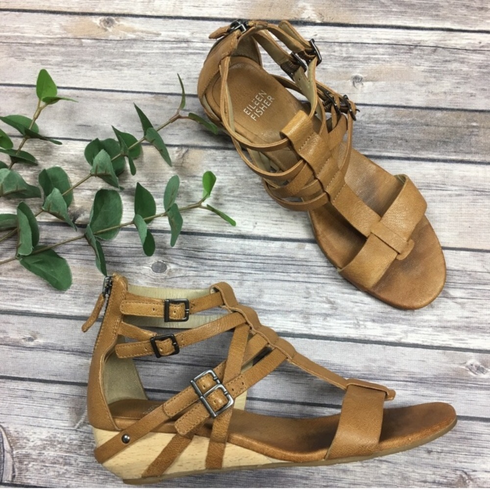 Eileen Fisher Echo Low wedge Gladiator Sandal